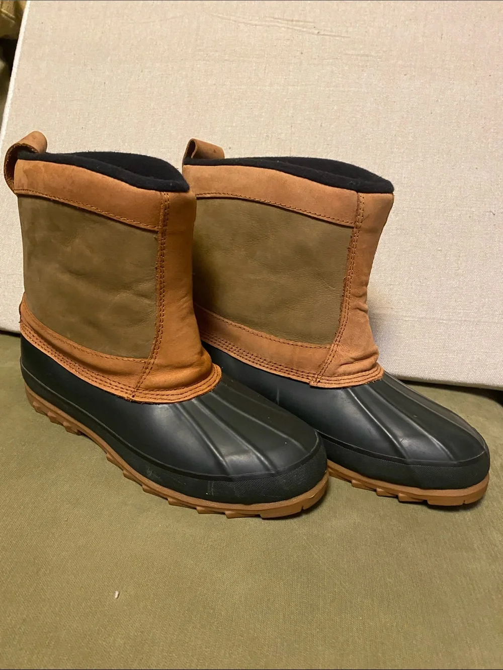 REI Brown and Black Waterproof Winter Duck Boots